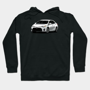 White Toyota Corolla Hoodie